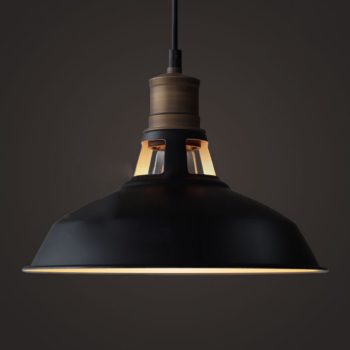 Industrial Black Barn Pendant Light 1, Pothier 24 Table Lamp