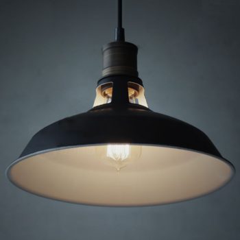 Industrial 1-Light Black Barn Pendant Lighting