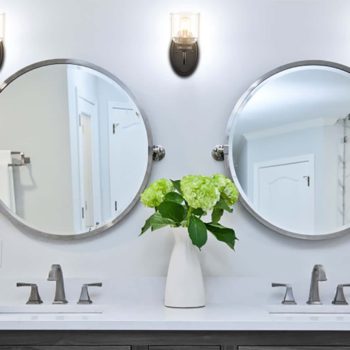 Modern Black Wall Sconces 2-Pack Bathroom Vanity Wall Light Fixture
