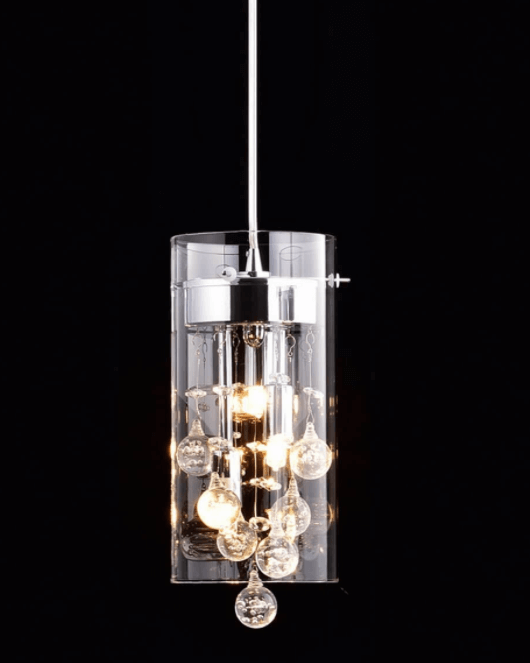 Pendant Light with Glass Cylinder Fixture