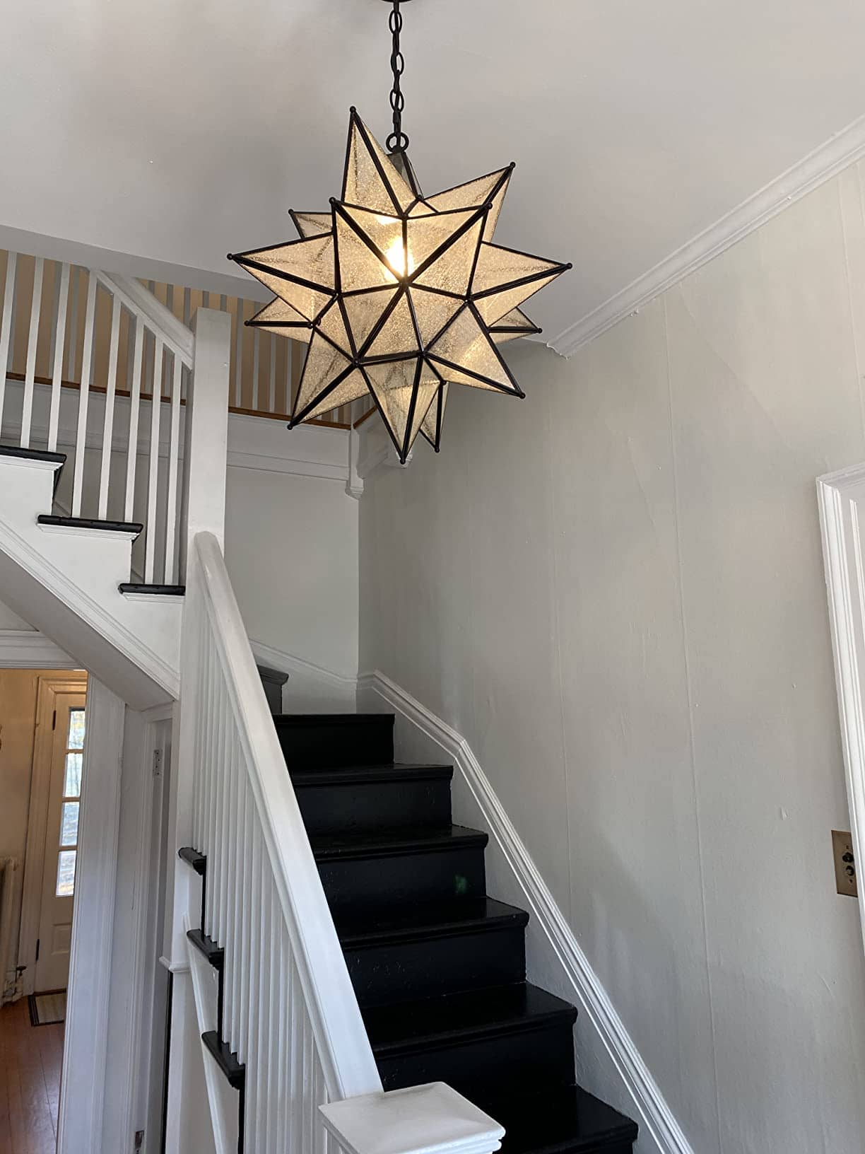 Black Moravian Star Pendant Chandelier 
