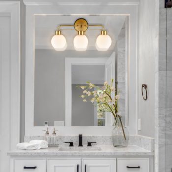 Modern Bath Vanity Light 3-Light Wall Sconce Gold
