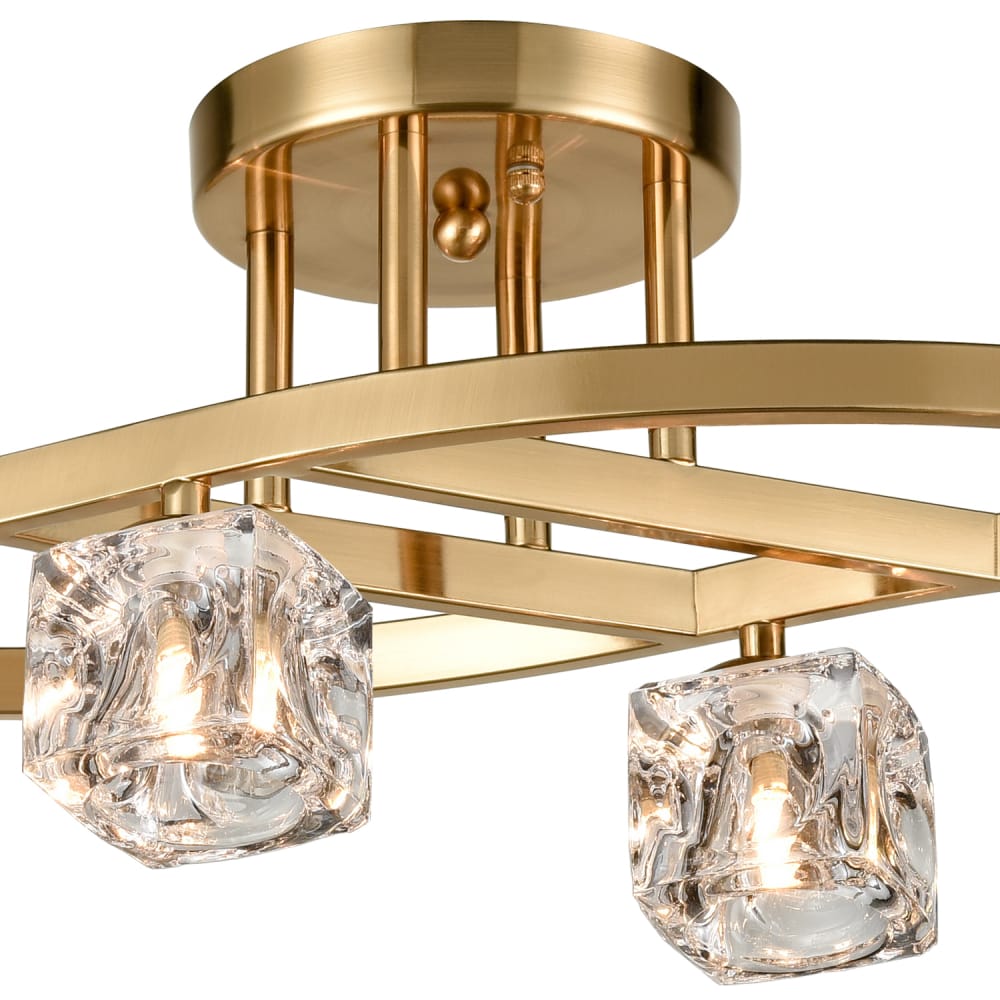Modern Crystal Ceiling Lights Gold6Light Claxy
