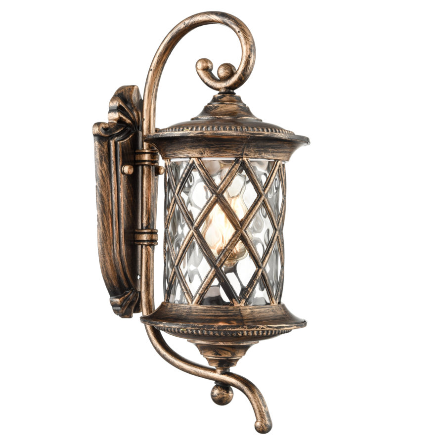 Retro Outside Wall Lights Water Glass Exterior Wall Sconces