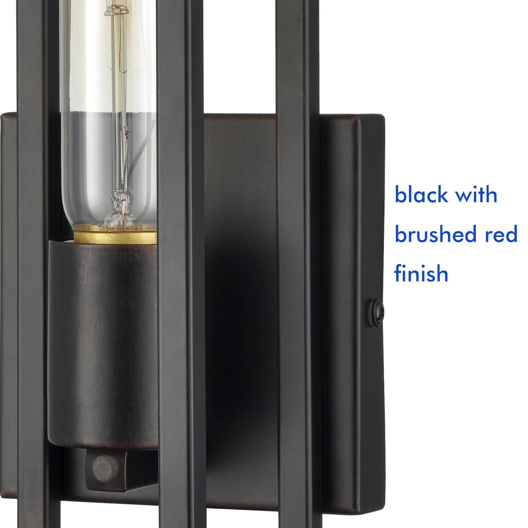 Industrial Wall Sconce Black Metal Cage Light Wall | Claxy