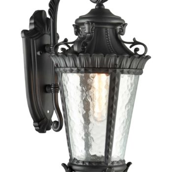 Black Outdoor Wall Lantern Sconce Waterproof Porch Light Fixture