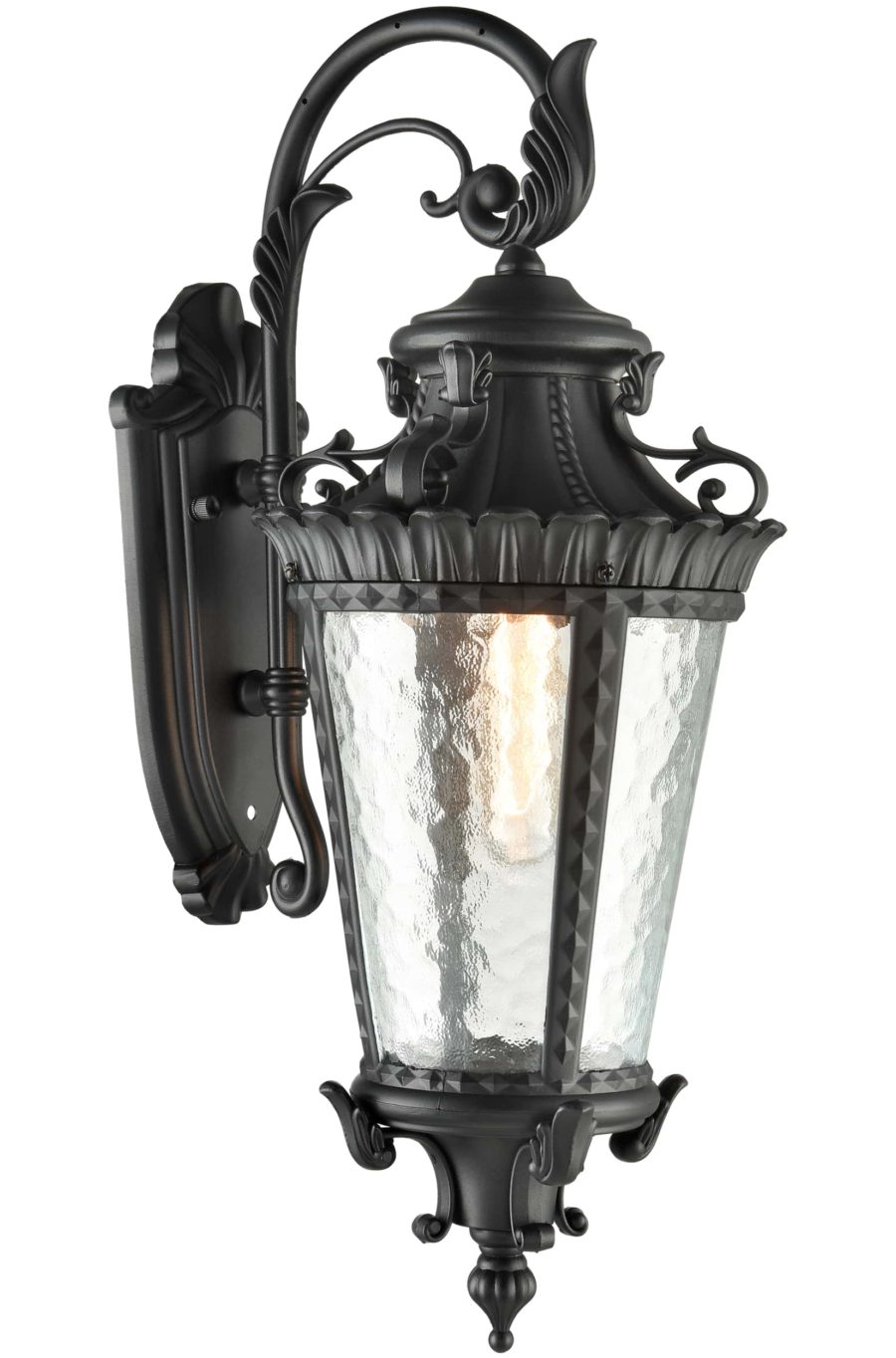 Black Outdoor Wall Lantern Sconce Waterproof Porch Light Fixture