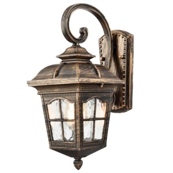 Vintage Outdoor Wall Lights Exterior Coach Light, Antique Brass (1)