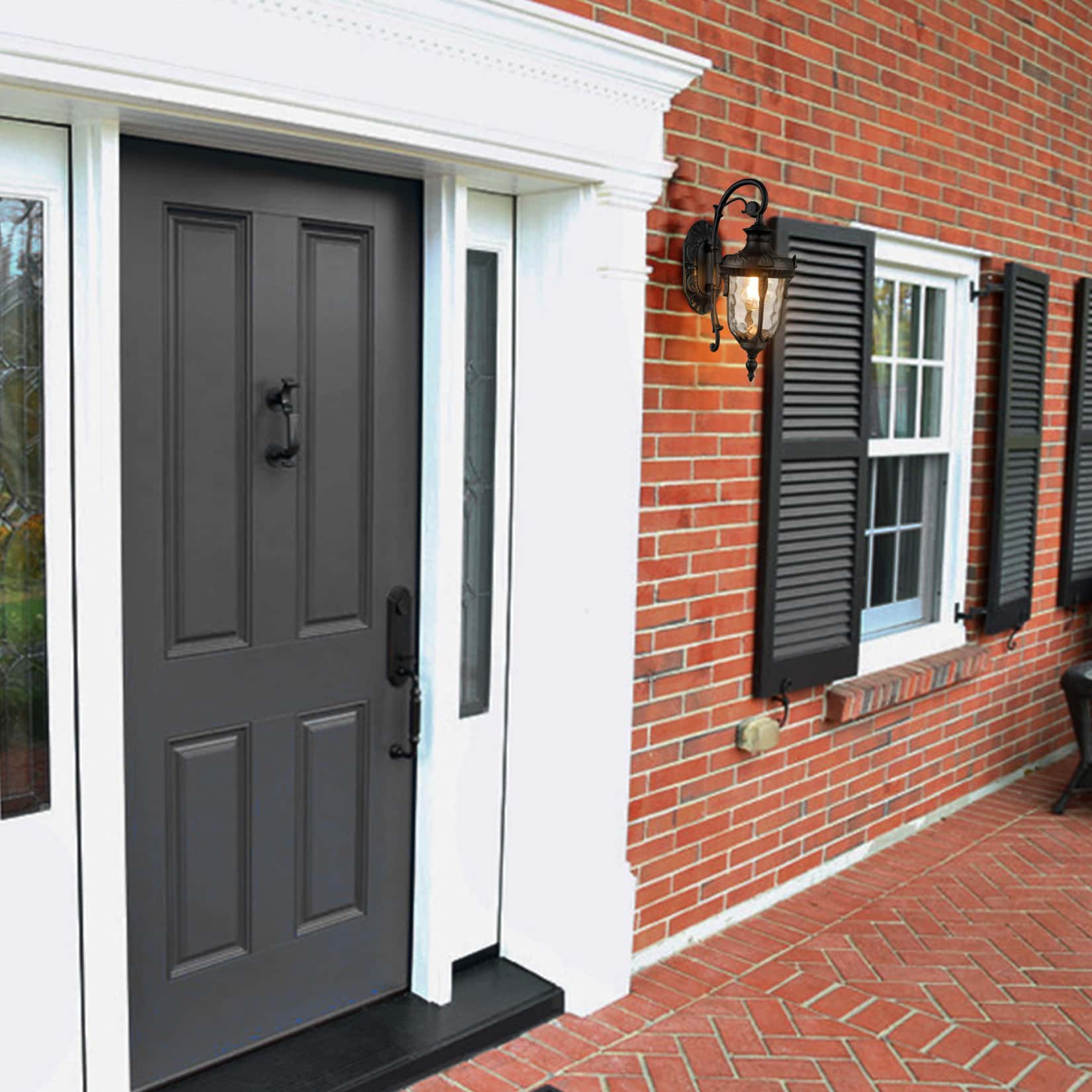 Black Outdoor Wall Sconce Waterproof Porch Light Claxy