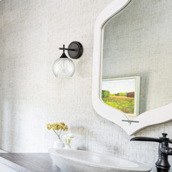 HYDELITE Modern Black Wall Sconce Single Industrial Vanity Light Goble Bathroom Light for Bedroom Living Room Kitchen 7