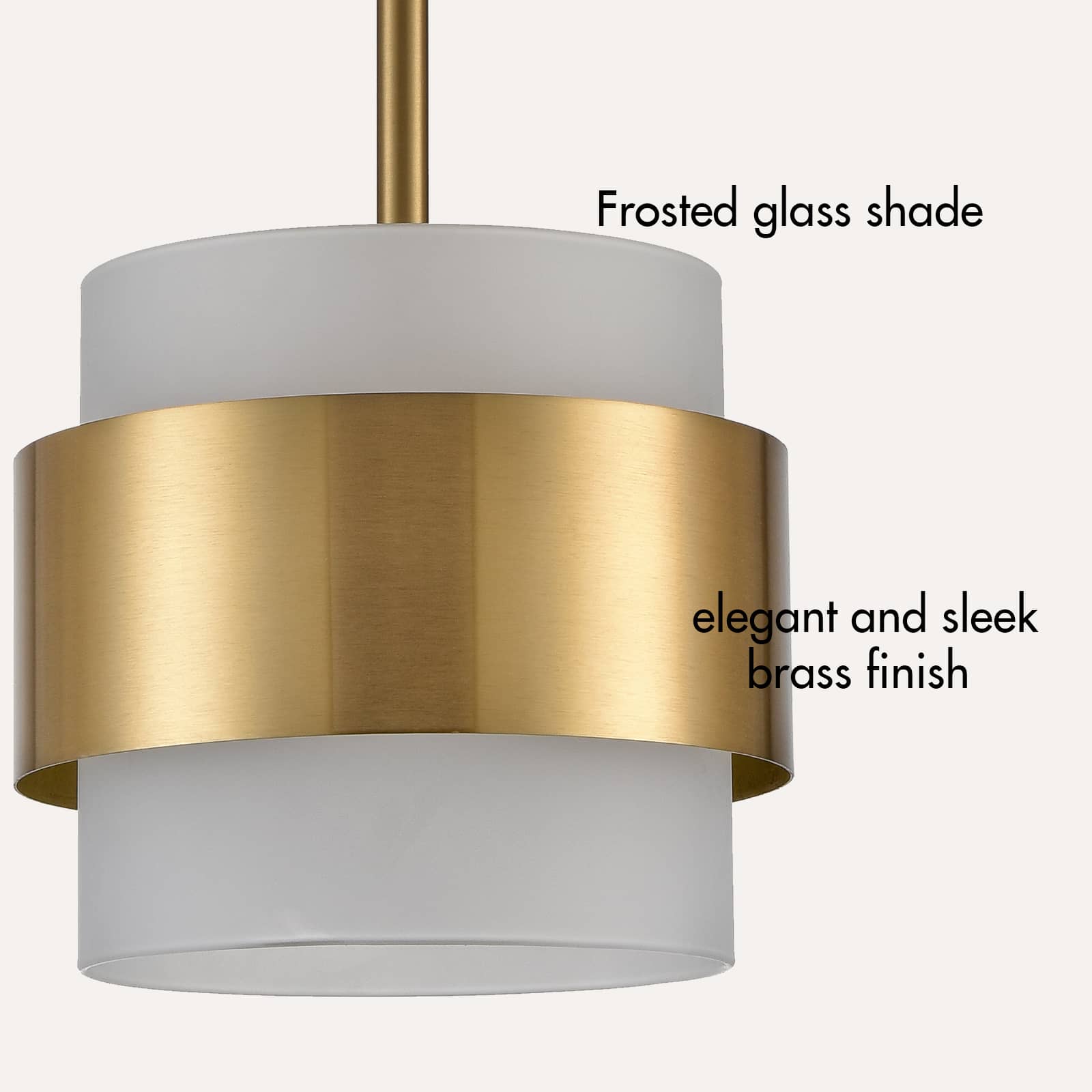 Modern Brass Pendant Light mini Glass Kitchen Hanging Light